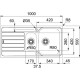 Virtuves izlietne FRANKE SPARK 100x50 cm, SKX 651 ar ventili Virtuves izlietne FRANKE SPARK 100x50 cm, SKX 651 ar ventili