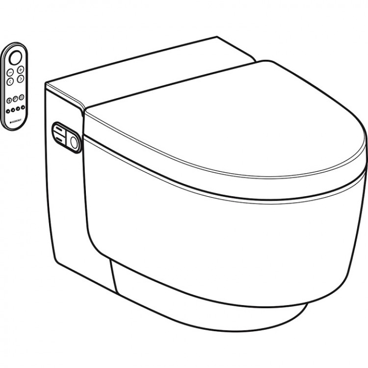 Tualetes pods ar bidē piekaramais Geberit AquaClean Mera Comfort, 146.211.21.1