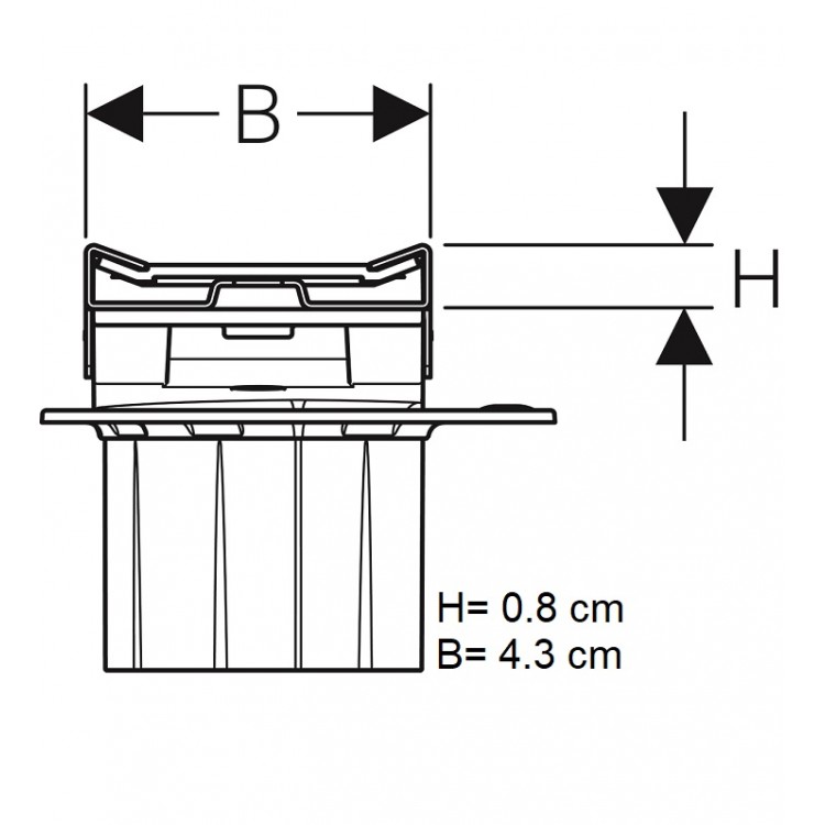 Dušas kanāls Geberit CleanLine20 30-130cm, 154.451.00.1