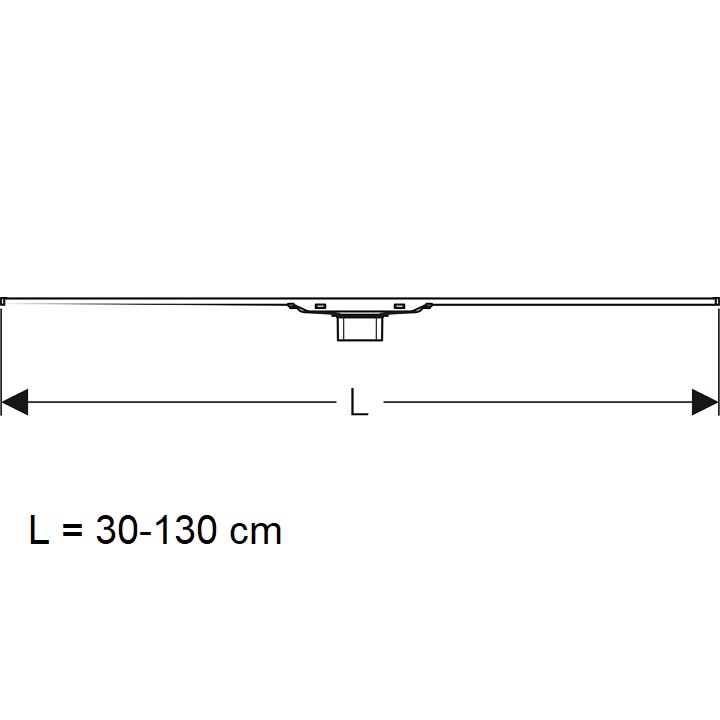 Dušas kanāls Geberit CleanLine20 30-130cm, 154.451.KS.1