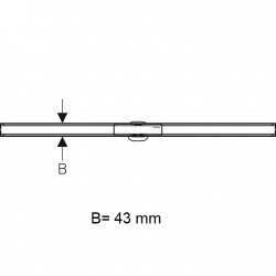 Dušas kanāls Geberit CleanLine60 30-130cm, 154.457.00.1