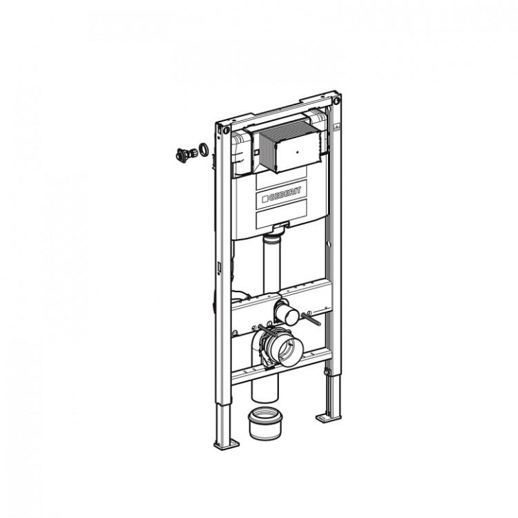 Iebūvējamais rāmis tualetes podam Geberit Duofix Omega, 111.060.00.1 Iebūvējamais rāmis tualetes podam Geberit Duofix Omega, 111.060.00.1