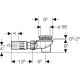 Dušas sifons Geberit d60, 150.686.21.1