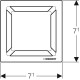 Trapa dizaina nosegreste Geberit Square, 154.312.00.1 Trapa dizaina nosegreste Geberit Square, 154.312.00.1