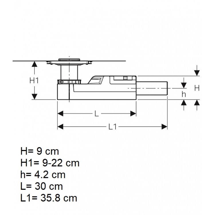 Traps Geberit D50, 154.050.00.1 Traps Geberit D50, 154.050.00.1