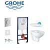 Komplekts Grohe Bau Rimless WC+rāmis Rapid SL+poga (C)