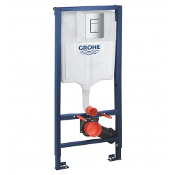 Iebūvējamais rāmis tualetes podam Grohe Rapid SL ar Skate Cosmo pogu, 38772001(S)