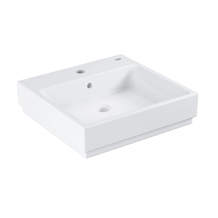 Vannas istabas uzliekamā izlietne Grohe Cube Ceramic 50x49cm, 3947800H Vannas istabas uzliekamā izlietne Grohe Cube Ceramic 50x49cm, 3947800H