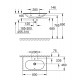 Vannas istabas izlietne Grohe Essence 80x46cm, 3956700H Vannas istabas izlietne Grohe Essence 80x46cm, 3956700H