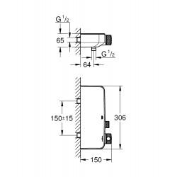 Termostata dušas maisītājs Grohe GROHTHERM SmartControl, 34719000