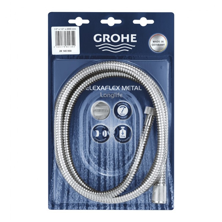 Dušas šļūtene Grohe Relaxaflex Longlife 2.0m, 28145000 Dušas šļūtene Grohe Relaxaflex Longlife 2.0m, 28145000