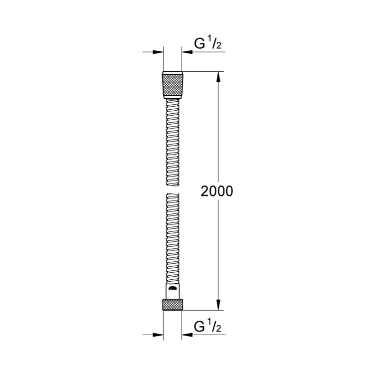 Dušas šļūtene Grohe Relaxaflex Longlife 2.0m, 28145000 Dušas šļūtene Grohe Relaxaflex Longlife 2.0m, 28145000