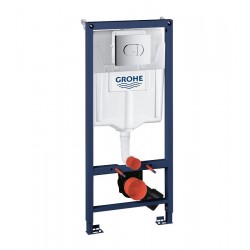 Iebūvējamais rāmis tualetes podam Grohe Rapid SL ar Arena Cosmo pogu, 38981000