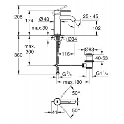 Izlietnes maisītājs Grohe Essence S, 23589001