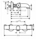 Vannas un dušas termostata maisītājs Hansgrohe Ecostat 1001 CL, hroms 1320100 Vannas un dušas termostata maisītājs Hansgrohe Ecostat 1001 CL, hroms 1320100