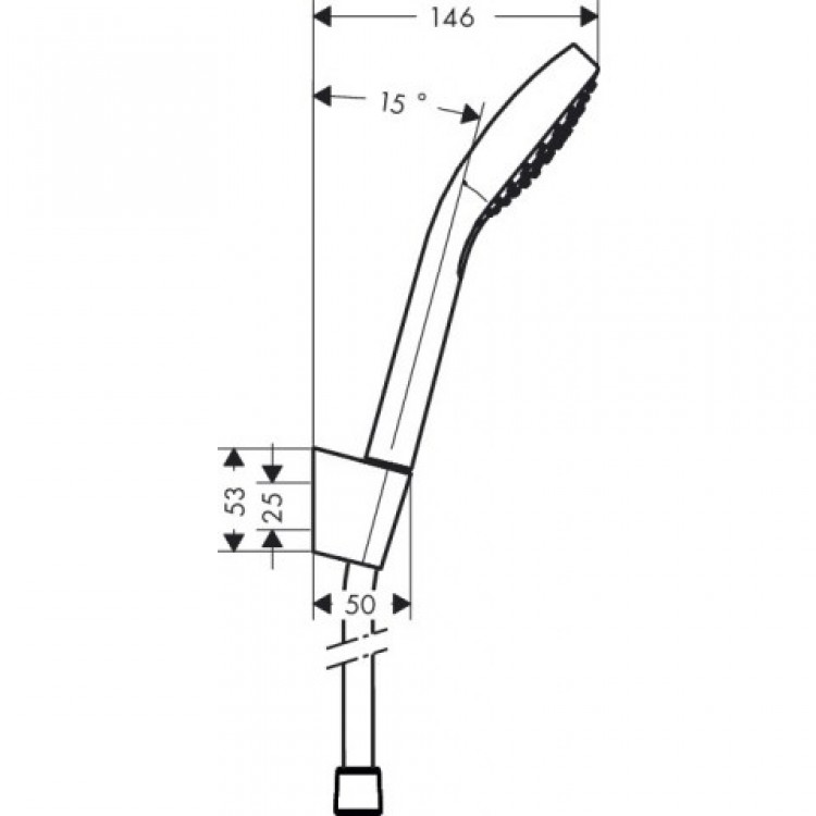Dušas komplekts Hansgrohe Croma Select S Vario Porter, 26411400 Dušas komplekts Hansgrohe Croma Select S Vario Porter, 26411400