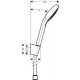 Dušas komplekts Hansgrohe Croma Select S Vario Porter, 26411400 Dušas komplekts Hansgrohe Croma Select S Vario Porter, 26411400
