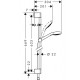 Dušas komplekts Hansgrohe Croma Select E 1jet, 26584400 Dušas komplekts Hansgrohe Croma Select E 1jet, 26584400