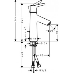 Izlietnes maisītājs Hansgrohe Talis S 100, 72020000