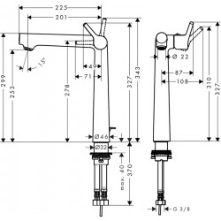 Izlietnes maisītājs Hansgrohe Talis S 250, 72115000