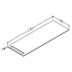 Darba virsma no augstspiediena lamināta Kame 130cm, WP-1/12-3/H11 Darba virsma no augstspiediena lamināta Kame 130cm, WP-1/12-3/H11