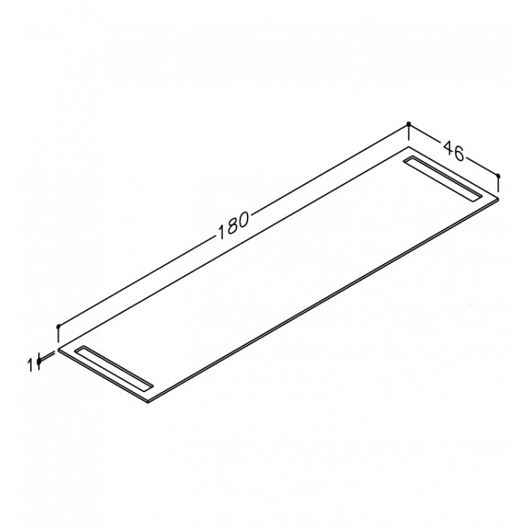 Darba virsma no augstspiediena lamināta Kame 180cm, WP-2/16-3/H15 Darba virsma no augstspiediena lamināta Kame 180cm, WP-2/16-3/H15