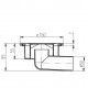 Traps HACO PVB DN50 B, horizontāls Traps HACO PVB DN50 B, horizontāls