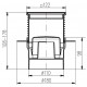 Traps HACO PVS 122x122 DN100 N, vertikāls Traps HACO PVS 122x122 DN100 N, vertikāls