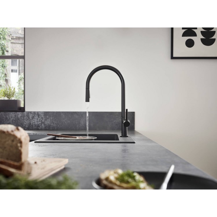 Virtuves izlietnes maisītājs ar izvelkamu izteku Hansgrohe Talis M54 ar sBox, 72801670 Virtuves izlietnes maisītājs ar izvelkamu izteku Hansgrohe Talis M54 ar sBox, 72801670