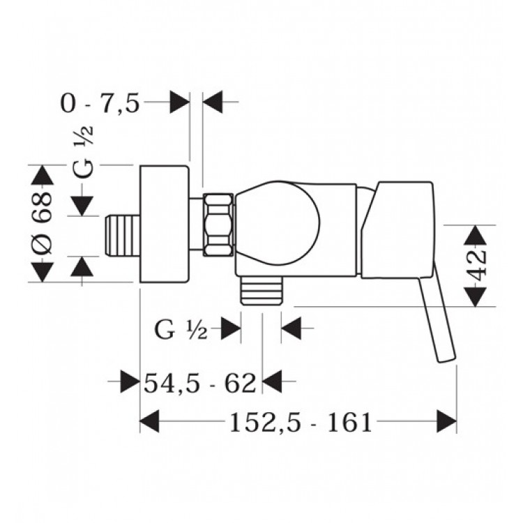 Dušas maisītājs Hansgrohe Talis S, 32620000