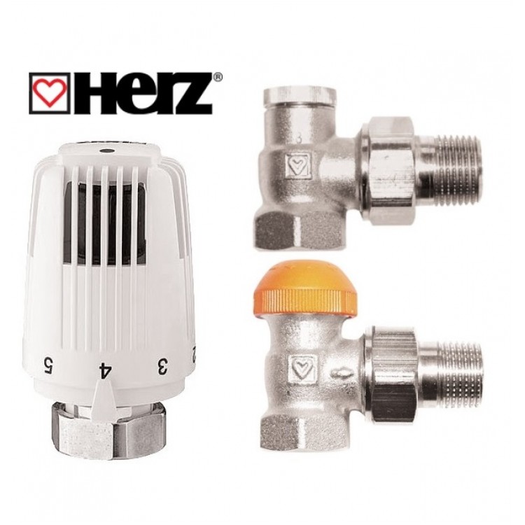 Termostata komplekts 1/2 Herz, leņķa V772401 Termostata komplekts 1/2 Herz, leņķa V772401
