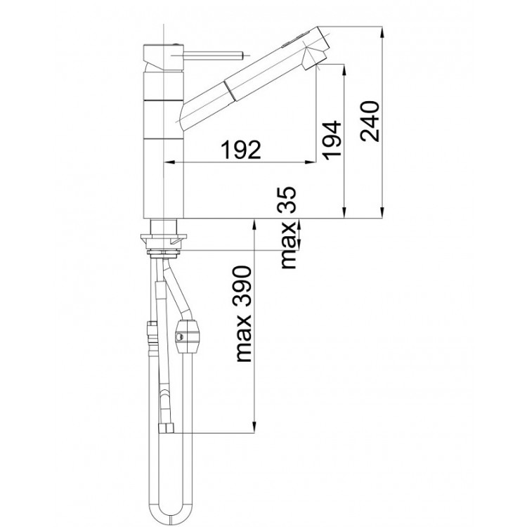 Virtuves izlietnes maisītājs HERZ-FRESH, hroms UH00138