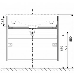 Vannas istabas skapītis ar izlietni IFO Sense 60cm, 47381