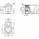 Tualetes pods piekaramais Ideal Standard Connect Air ar Soft Close vāku E00540 Tualetes pods piekaramais Ideal Standard Connect Air ar Soft Close vāku E00540
