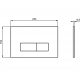 Iebūvējamais rāmis tualetes podam Ideal Standard WC ar melnu pogu,R020467/0121A6 Iebūvējamais rāmis tualetes podam Ideal Standard WC ar melnu pogu,R020467/0121A6