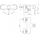 Dušas maisītājs Ideal Standard Ceraline, hroms BC200AA Dušas maisītājs Ideal Standard Ceraline, hroms BC200AA