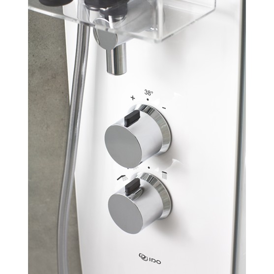 Dušas kabīne IFO Showerama 10-5 90x90cm, white/clear/frosted