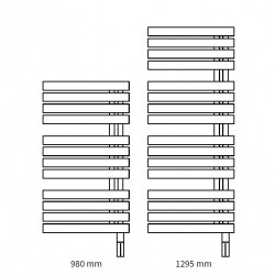 Elektriskais dvieļu žāvētājs POP STAR 500x1295mm 600W, antracīts