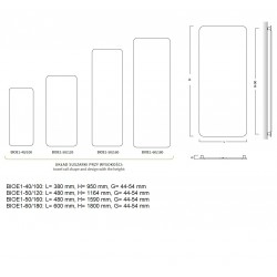 Elektriskais dvieļu žāvētājs BIONIC 2 380x950mm 310W, antracīts