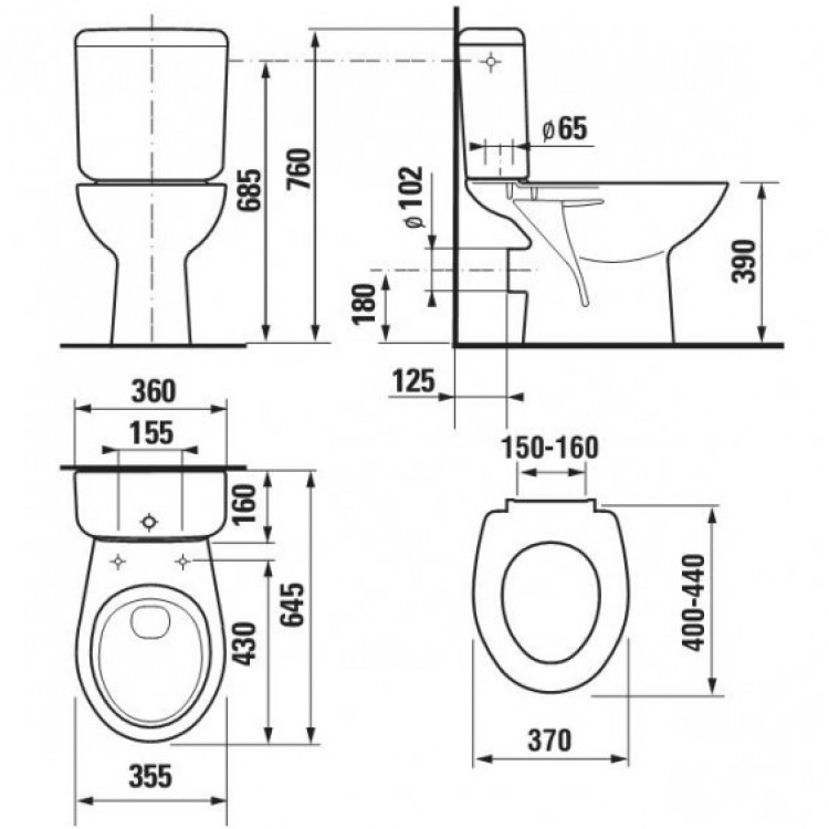 Tualetes pods JIKA Zeta ar vāku, 25396/93271