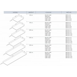 Darba virsma no laminēta DSP Kame 160cm, pelēks osis WP/16-3/11
