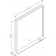 Spogulis rāmī ar LED apgaismojumu Kame INDO 80x80cm, MR-R01/80-80/BL Spogulis rāmī ar LED apgaismojumu Kame INDO 80x80cm, MR-R01/80-80/BL