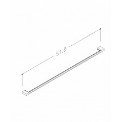 Mēbeļu rokturis KAME 51.8cm, H6/518CH