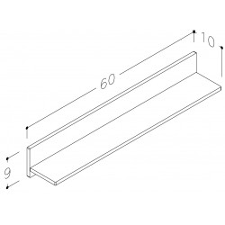 Vannas istabas plaukts Kame 60cm, AC1601-60/H12
