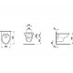 Tualetes pods piekaramais Laufen Kompas Rimless ar Soft Close vāku, H820150000001+H8911510000001
