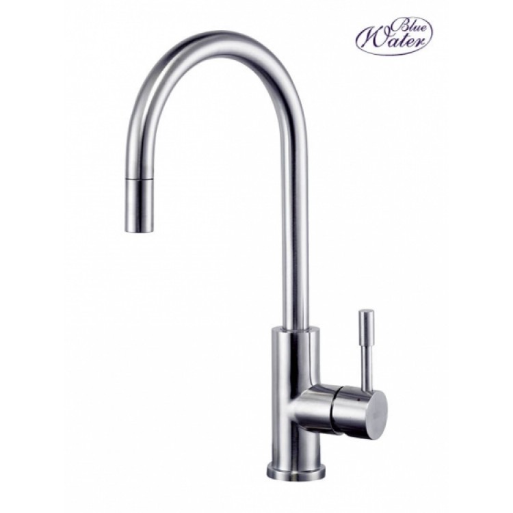 Virtuves izlietnes maisītājs ar izvelkamu izteku BLUE WATER LIMA-INOX Virtuves izlietnes maisītājs ar izvelkamu izteku BLUE WATER LIMA-INOX
