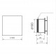 Sadzīves ventilators MMotors JSC MMP D100 105 IN, inox