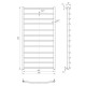 Dvieļu žāvētājs Mario Classic 1200x630/600mm Dvieļu žāvētājs Mario Classic 1200x630/600mm