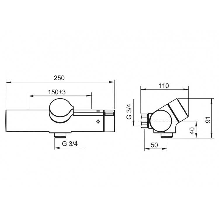 Termostata dušas maisītājs ORAS ORAMIX 7261. Termostata dušas maisītājs ORAS ORAMIX 7261.