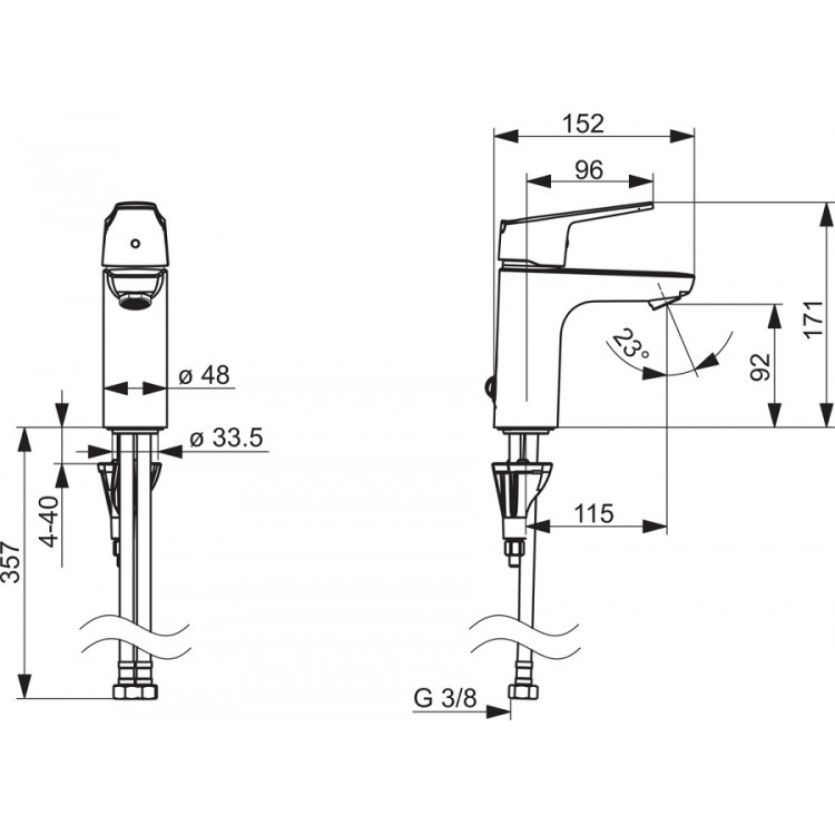 Izlietnes maisītājs ORAS VEGA XL, 1811FG